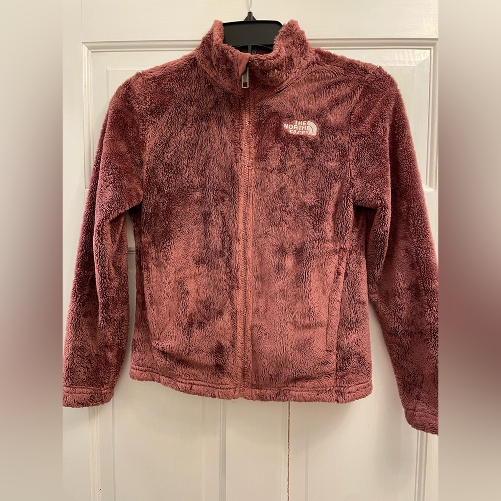 The North Face Girls Maroon Fleece Jacket